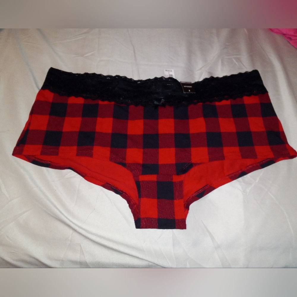 Torrid Curve Buffalo Check Boyshort Panties Size 3